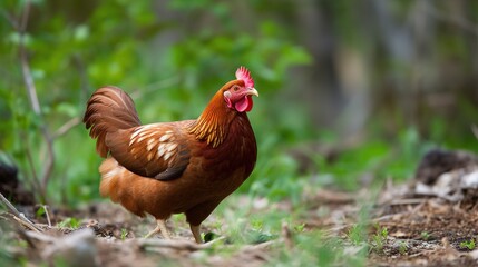 Fototapeta premium chicken Generative AI 