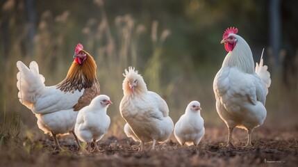 Fototapeta premium chicken Generative AI 