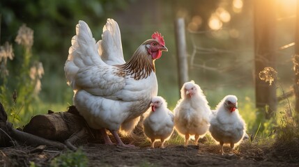 Fototapeta premium chicken Generative AI 