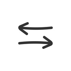 Arrow vector icon. Arrow flat sign design. Linear arrow symbol pictogram. UX UI icon. Linear icon