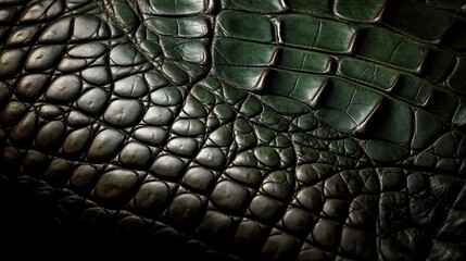 Alligator skin texture closeup
