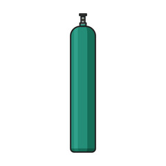 Gas bottle vector icon.Color vector icon isolated on white background gas bottle.