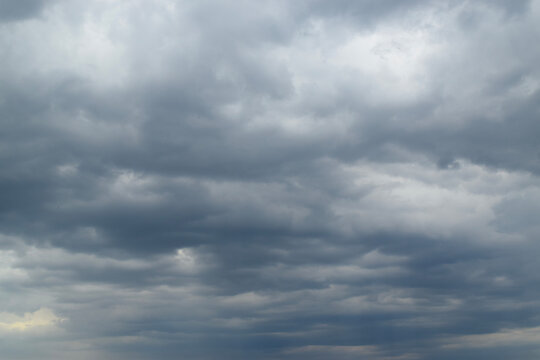 Grey sky with clouds