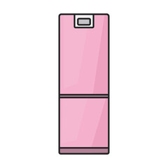 Kitchen refrigerator vector icon.Color vector icon isolated on white background kitchen refrigerator.
