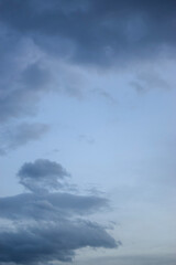 Grey sky with clouds