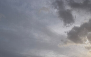 Grey sky with clouds