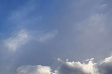 Grey sky with clouds