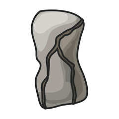 Stone vector icon.Color vector icon isolated on white background stone.