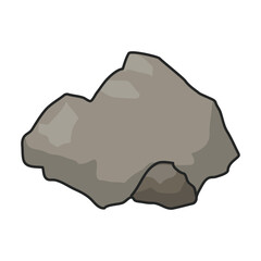 Stone vector icon.Color vector icon isolated on white background stone.