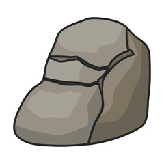 Stone vector icon.Color vector icon isolated on white background stone.