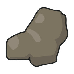 Stone vector icon.Color vector icon isolated on white background stone.