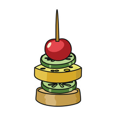 Canape vector icon.Color vector icon isolated on white background canape .