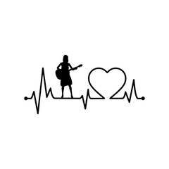 Guitar Girl Heartbeat