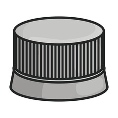 Cap bottle vector icon.Color vector icon isolated on white background cap bottle.