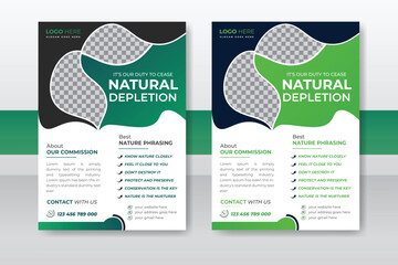 Lawn service flyer advertisement template, grass mowing marketing campaign concept, outdoor gardening abstract flyer design