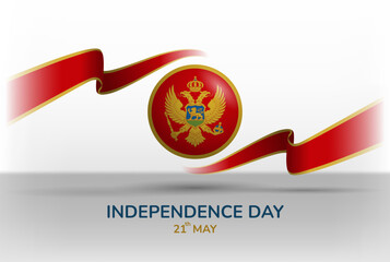 Montenegro Independence day concept. Happy independence day background