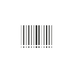 Hand drawn barcode vector icon. codebar flat sign design. Barcode symbol pictogram. UX UI icon. Linear icon