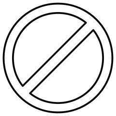 stop traffic sign. prohibition symbol