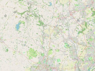 Amber Valley, England - Great Britain. OSM. No legend
