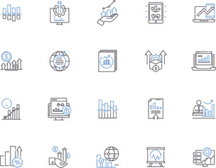 Ranking outline icons collection. Rank, List, Order, Place, Grade, Rate, Class vector and illustration concept set. Grade, Score, Index linear signs