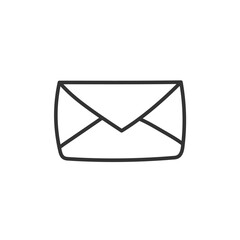 Hand drawn envelope icon. Mail vector icon. Message sign. Opened envelope icon. Letter linear vector icon. Envelope sign symbol pictogram. UX UI icon. Linear icon