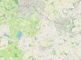 Bath and North East Somerset, England - Great Britain. OSM. No legend
