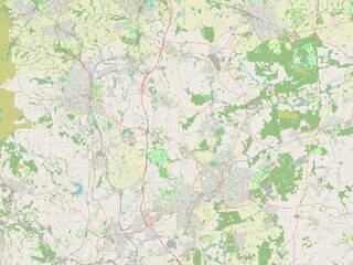 Fototapeta premium Bolsover, England - Great Britain. OSM. No legend