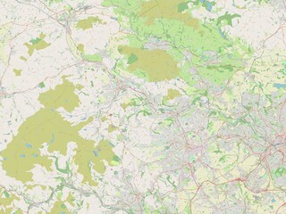 Obraz premium Bradford, England - Great Britain. OSM. No legend