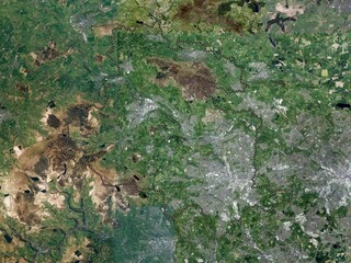 Bradford, England - Great Britain. High-res satellite. No legend