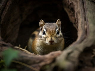 Fototapeta premium Chipmunk 2 - Generative AI