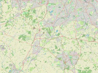 Bromsgrove, England - Great Britain. OSM. No legend