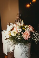 Closeup shot of a beautiful floral bouquet