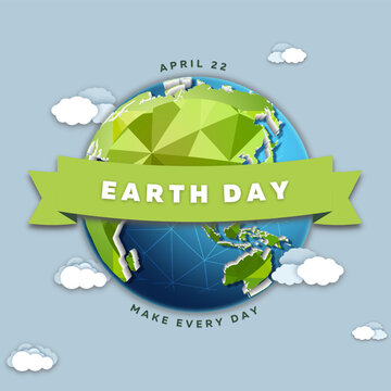 Happy Earth Day Banner/ Illustration vector of a happy earth day banner, for environment safety celebration