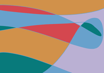 Obraz premium Artwork and hand drawn trendy contemporary abstract shapes. Brush stroke.