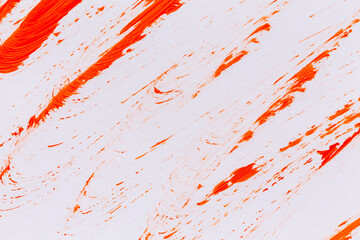 Fototapeta na wymiar acrylic red orange paint texture background