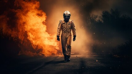 Fototapeta premium Formula 1 Pilots, Generative AI, Illustration