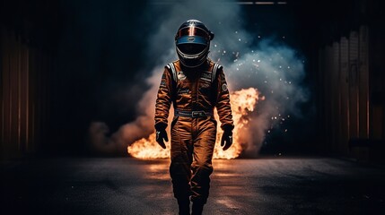 Fototapeta premium Formula 1 Pilots, Generative AI, Illustration