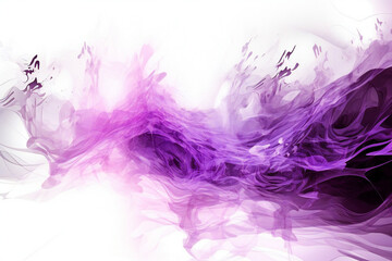 Obraz na płótnie Canvas Abstract purple smoke on white background, digitally generated image, illustration, Generative AI