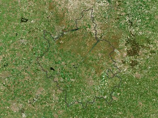 Obraz premium Cambridgeshire, England - Great Britain. High-res satellite. No legend