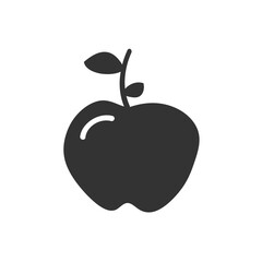 Hand drawn apple vector icon. Apple flat sign design. Apple symbol pictogram. UX UI icon