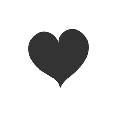 Hand drawn heart vector icon. Heart vector sign. Love heart icon. Valentines day heart icon. Heart flat symbol. UX UI icon
