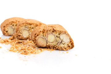 Italian cantuccini cookie with almond