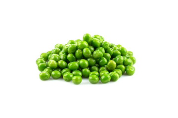 Pile of green wet pea