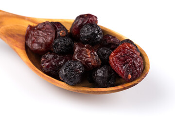 Dried cranberries, cherries and blueberries