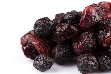 Dried cranberries, cherries and blueberries