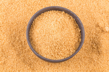 brown sugar in dark bowl