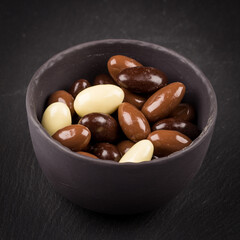 almonds in chocolate
