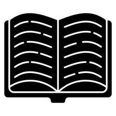 Trendy vector design of open book