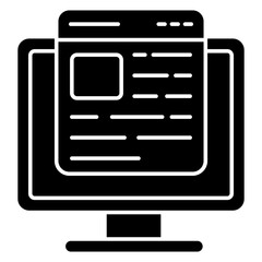 Perfect design icon of online cv