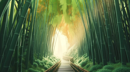 Bamboo Tunnel Reforestation for sustainable development, adding ozone to the world